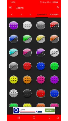 Half Light Icon Pack Free android App screenshot 0